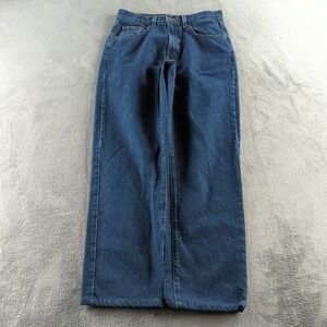 Vintage Structure Blue Jeans Mens 31x28* Blue Classic Fit High Rise USA 80s